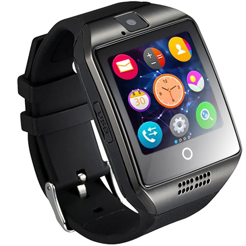 Новый Q18 Шагомер Смарт часы с Сенсорным Экраном Камера TF карта Bluetooth smartwatch Для