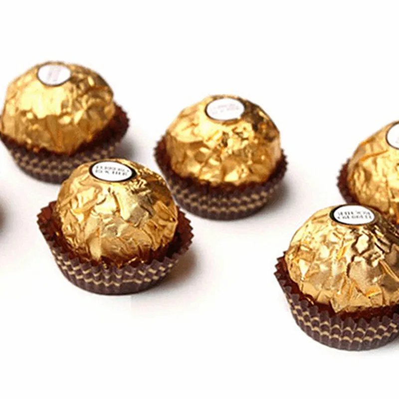 Шоколадная оберточная Оловянная покрытые фольгой бумага шоколадная конфета