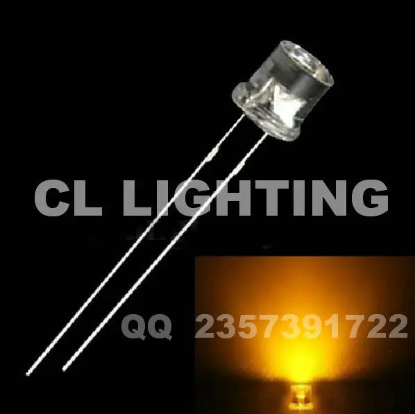 1000 шт. бесплатная доставка широкий угол обзора белый светодиод 5 мм (лампа с