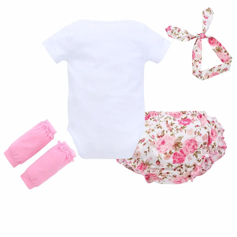 Летняя одежда для маленьких девочек модный комплект одежды малышей комбинезон с