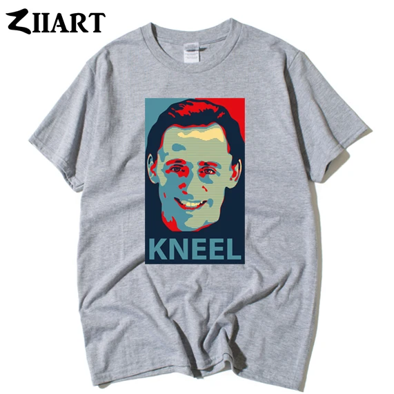 Kneel Before Me Loki tom hiddleston Laufeyson Odinson Prince of Asgard одежда для пар Мужская футболка с