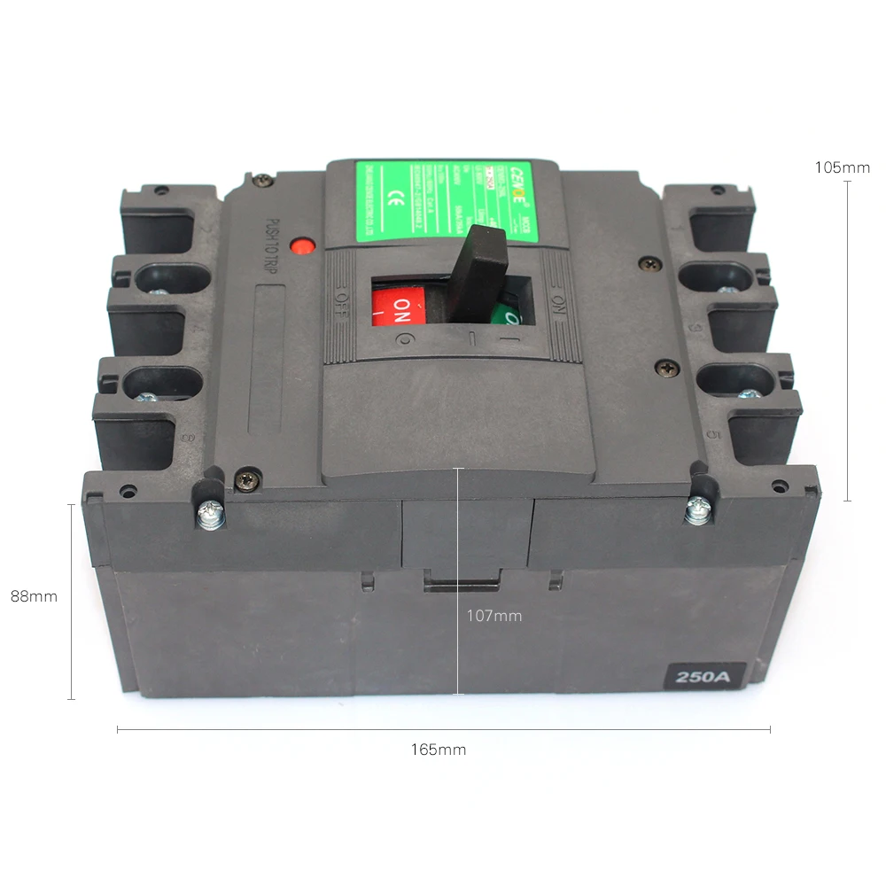 

safe and save time Molded case circuit breaker MCCB with module box installed both shunt release and Auxiliary contact