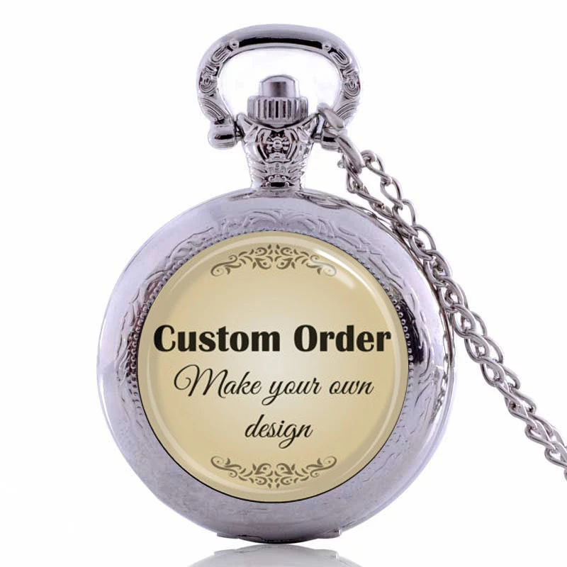Custom order. Make your own special necklace with photo. Personalized Photo Pocket Watch Necklace |