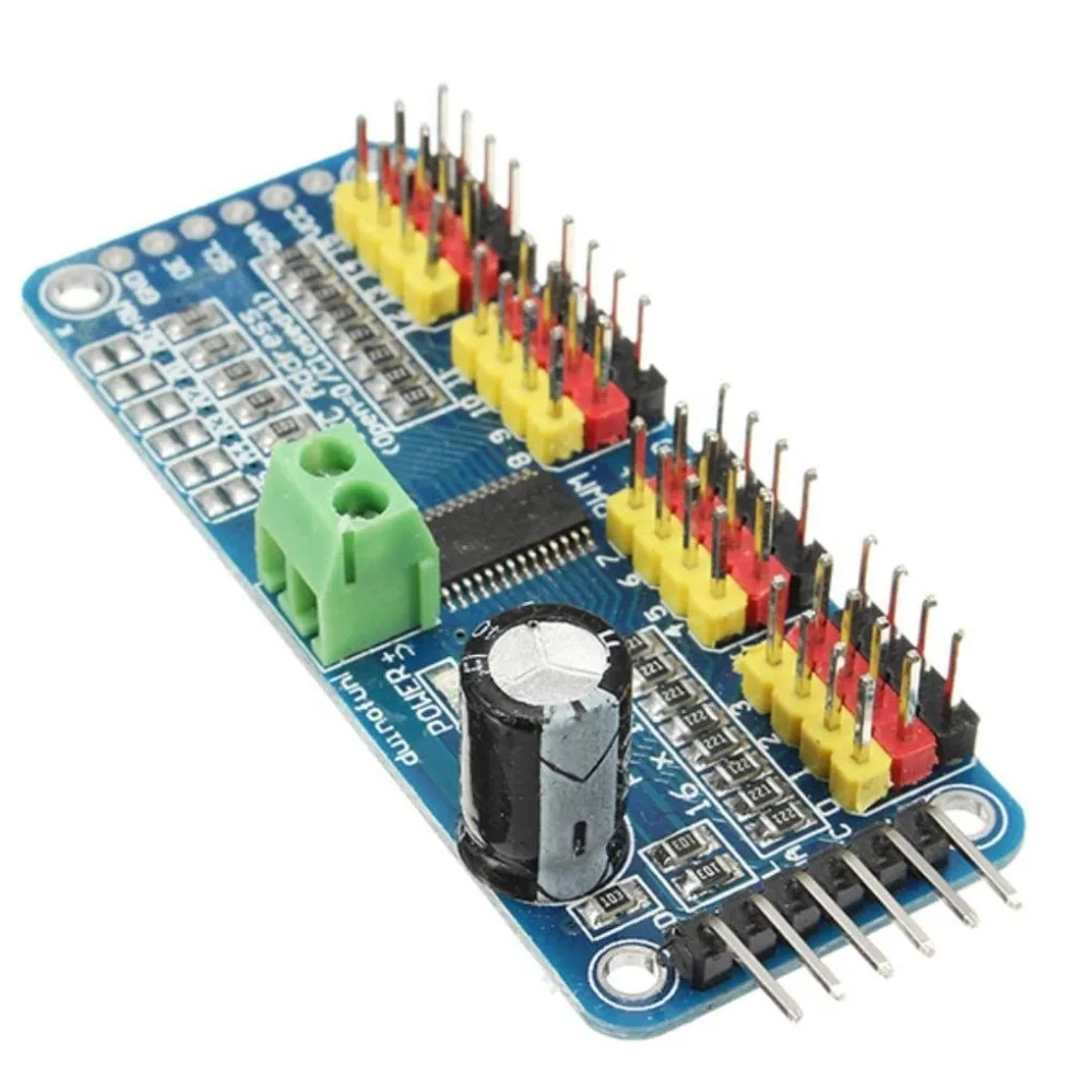 16 канальный 12 битный модуль Pwm/servo Driver i2c интерфейса Pca9685 для Arduino Robot Raspberry Pi Shield Module