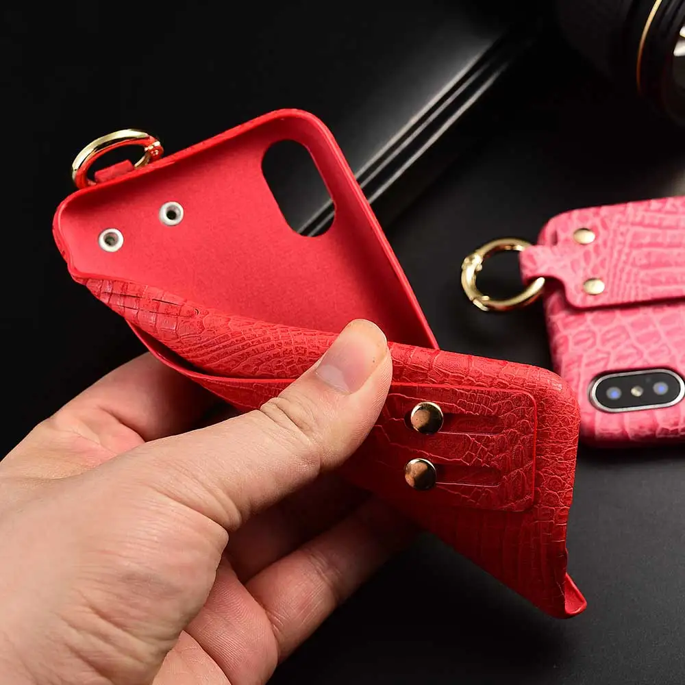 Леопардовый чехол из искусственной кожи с крокодиловым узором для iphone XR XS MAX X 8 6 6s