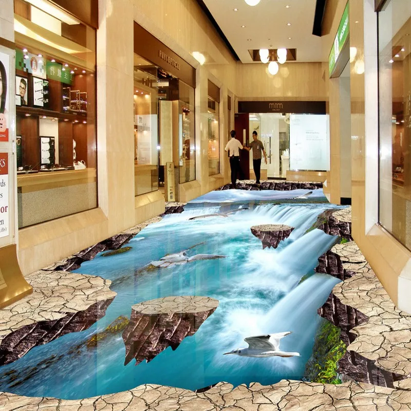 Бесплатная доставка струящаяся вода пол картина обои игровая площадка спальня