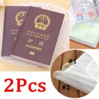 Прозрачный держатель для паспорта, чехол, органайзер для ID-карты, дорожная защита, сумка для хранения багажа