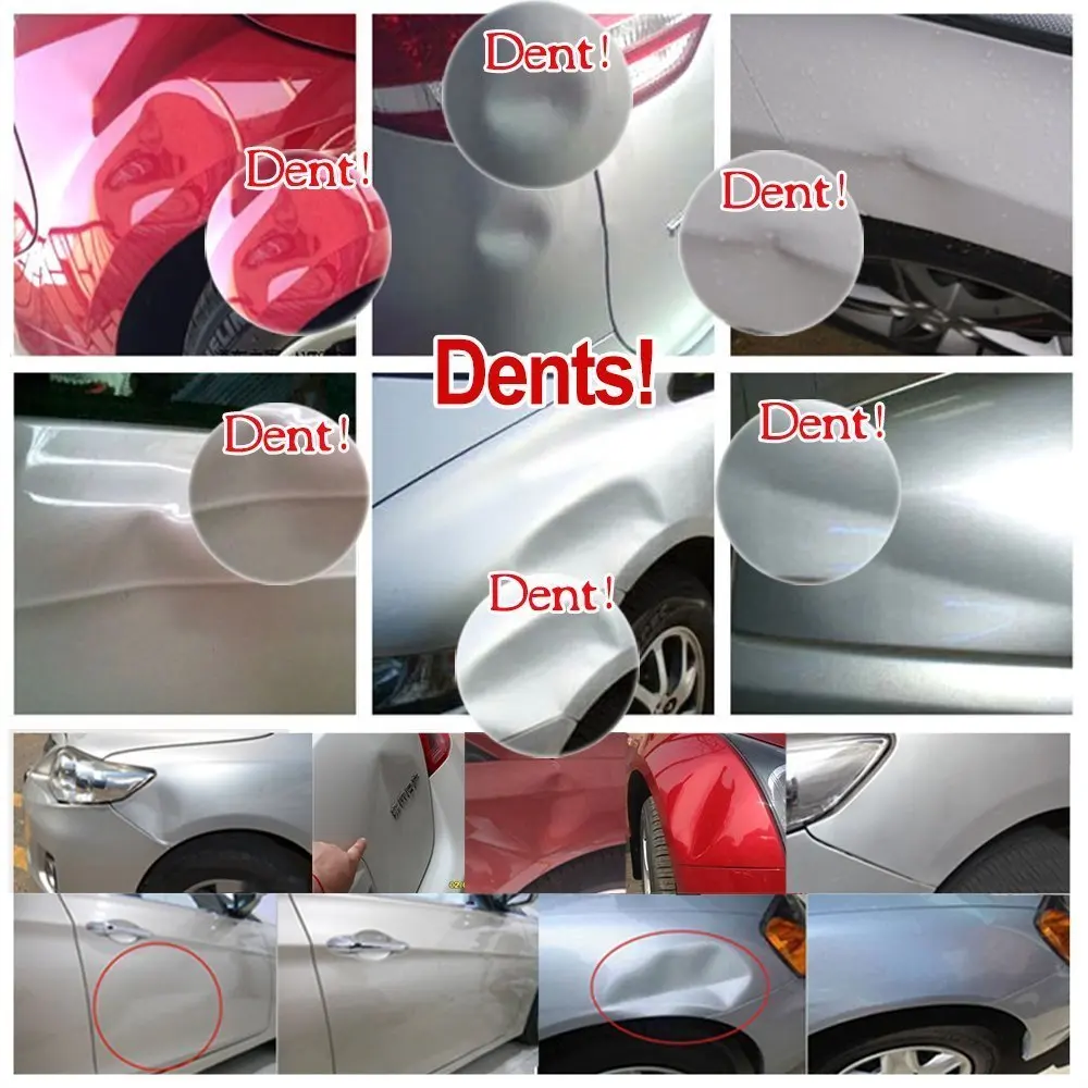 

WHDZ Auto Body Dent Removal Tools Kit Silde Hammer with 9 Pcs Glue Puller Tabs Glue Sticks Hail Damage Remaol Kit