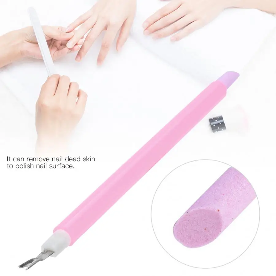 Для ногтей профессиональный двойной инструмент для удаления кутикулы ручка
