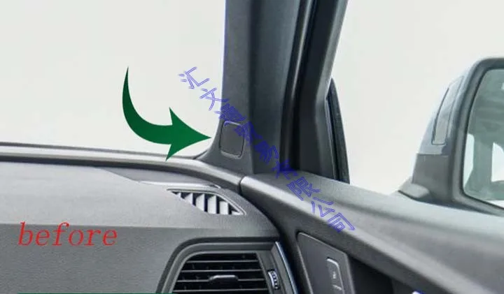 Декоративная отделка переднего треугольного крыла в стиле карбонового волокна для Audi Q5 FY 2018-2021.