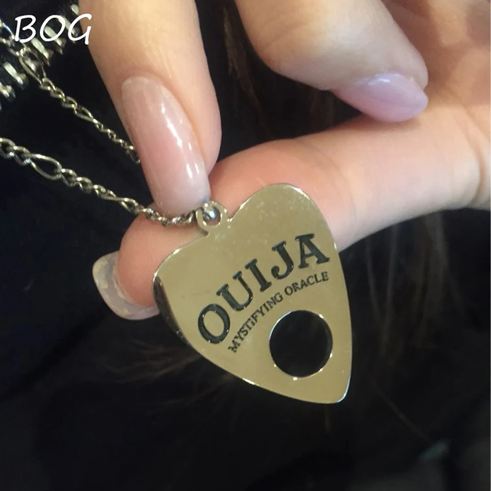 BOG-1PC из нержавеющей стали Ouija медная цепочка 24 дюйма Ouija доска планшет ожерелье кулон высокое качество пирсинг ювелирные изделия для тела