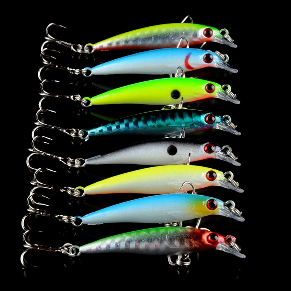 Новое поступление 8 шт. в партии искусственные приманки виде гольяна приманка с