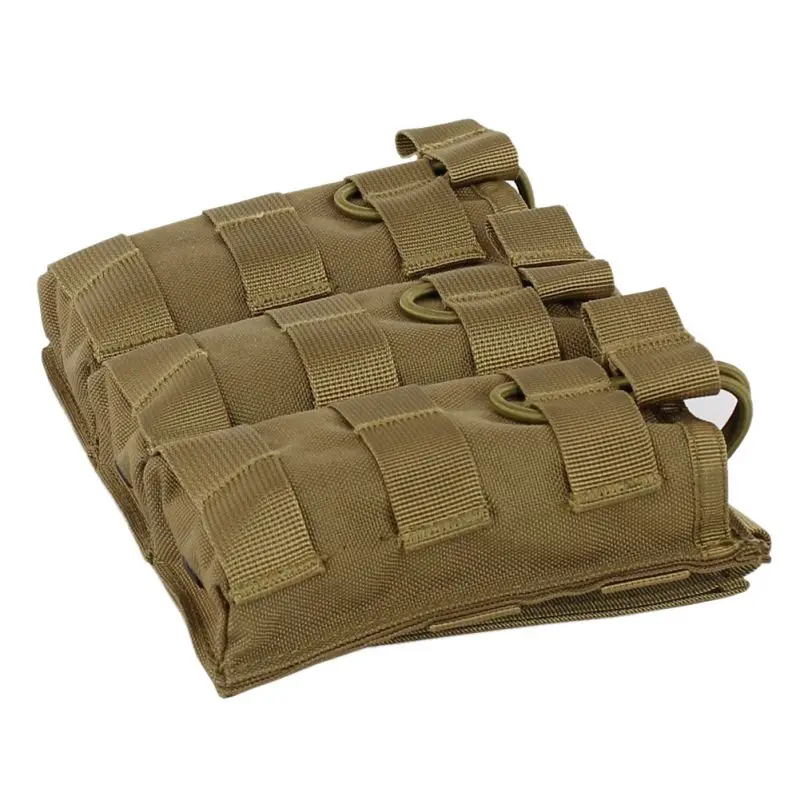 Тактический MOLLE тройной с открытым верхом подсумок быстро AK AR M4 FAMAS барсетка для Пейнтбол