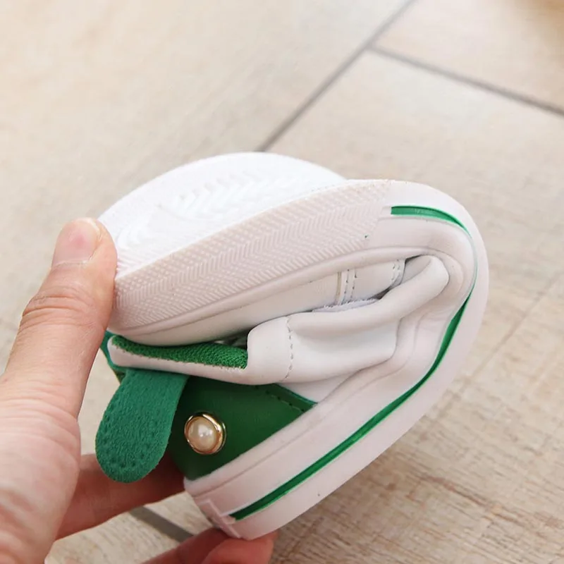 2018 New Spring Children Sneakers High Quality Kids Casual Sport Running Shoes Boys Girls Breathable Cute Pearl Leather | Детская одежда