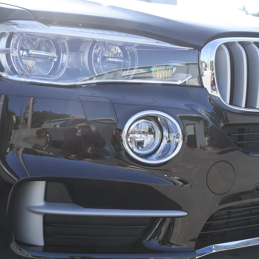 Наклейка на крысветильник противотуманной фары для BMW X5 f15 2014 2016 2