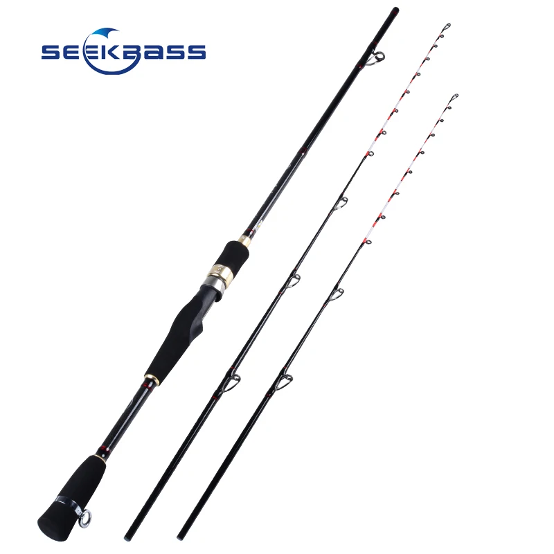 SEEKBASS 150/168cm 170/190cm new product Light Saltwater Boat Squid Fishing Rod Solid Glass Fiber Material Tip Spinning Fishing
