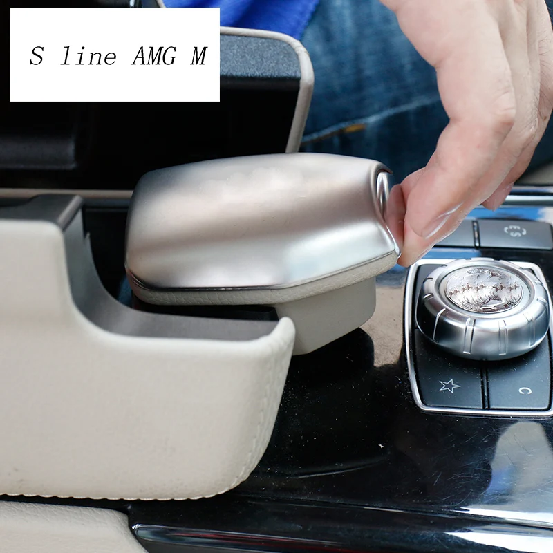 

Car Styling Central Armrest Box Switch Trim Car Covers Sitcker Fit For Mercedes Benz E Class W212 CLS Auto Interior Accessories