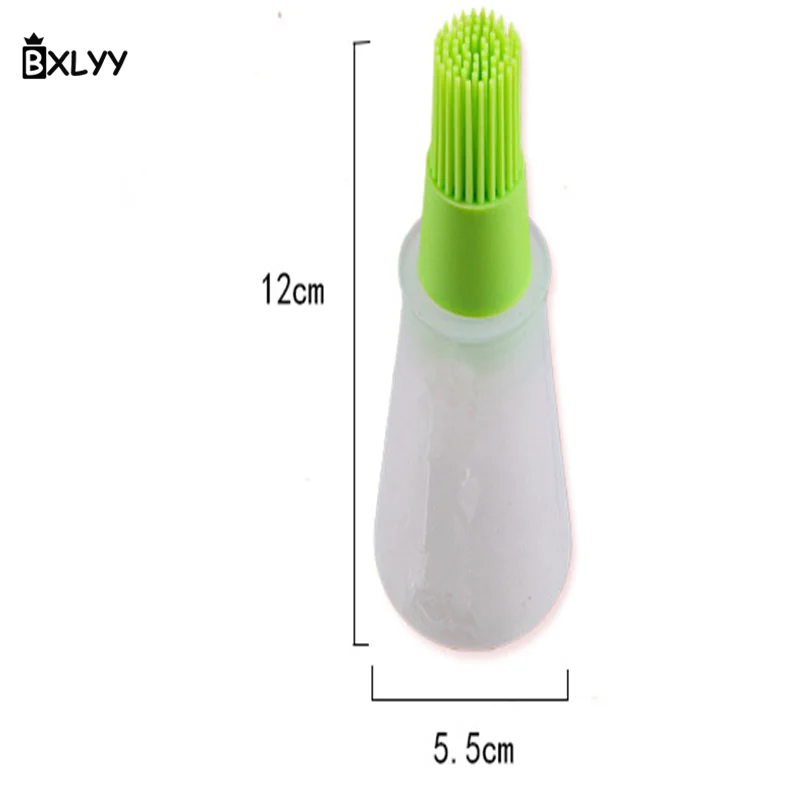 BXLYY 1 шт., силиконовая бутылка для масла с кистью, масло для барбекю, Диспенсер, бутылка для барбекю, инструмент для приготовления пирог, кухонные принадлежности, Год. 7
