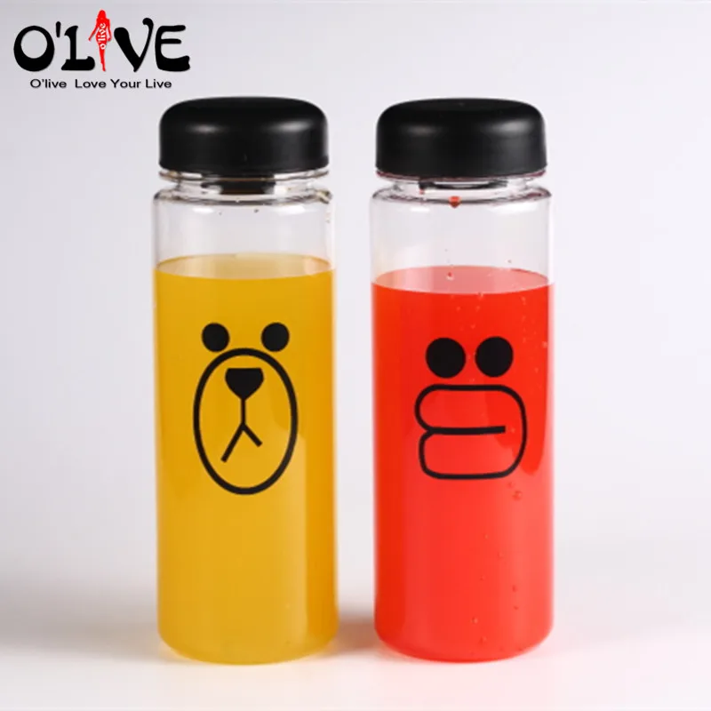 500 мл бутылка для воды Пластик спортивные лимон заварки открытый Пеший Туризм