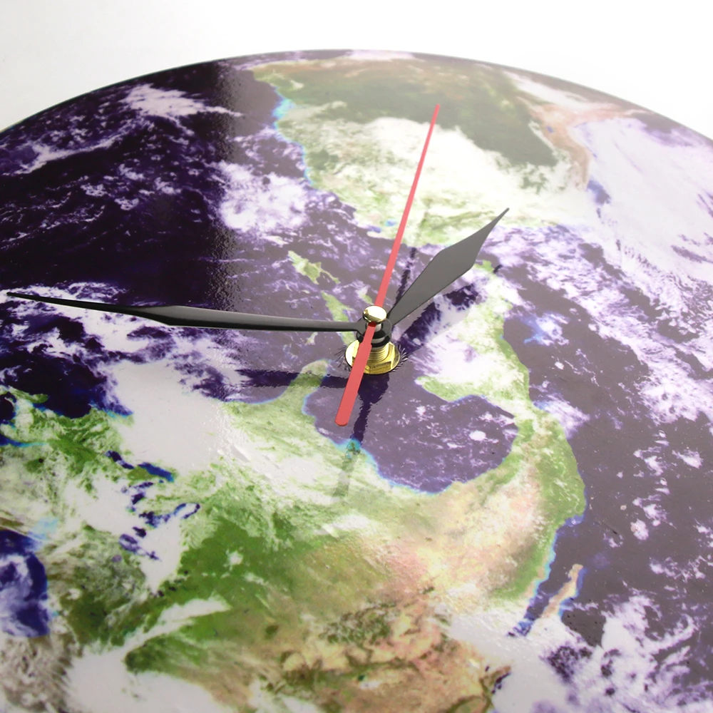 Круглые Настенные часы с планетами и землей настенные 3d современные клетчатым