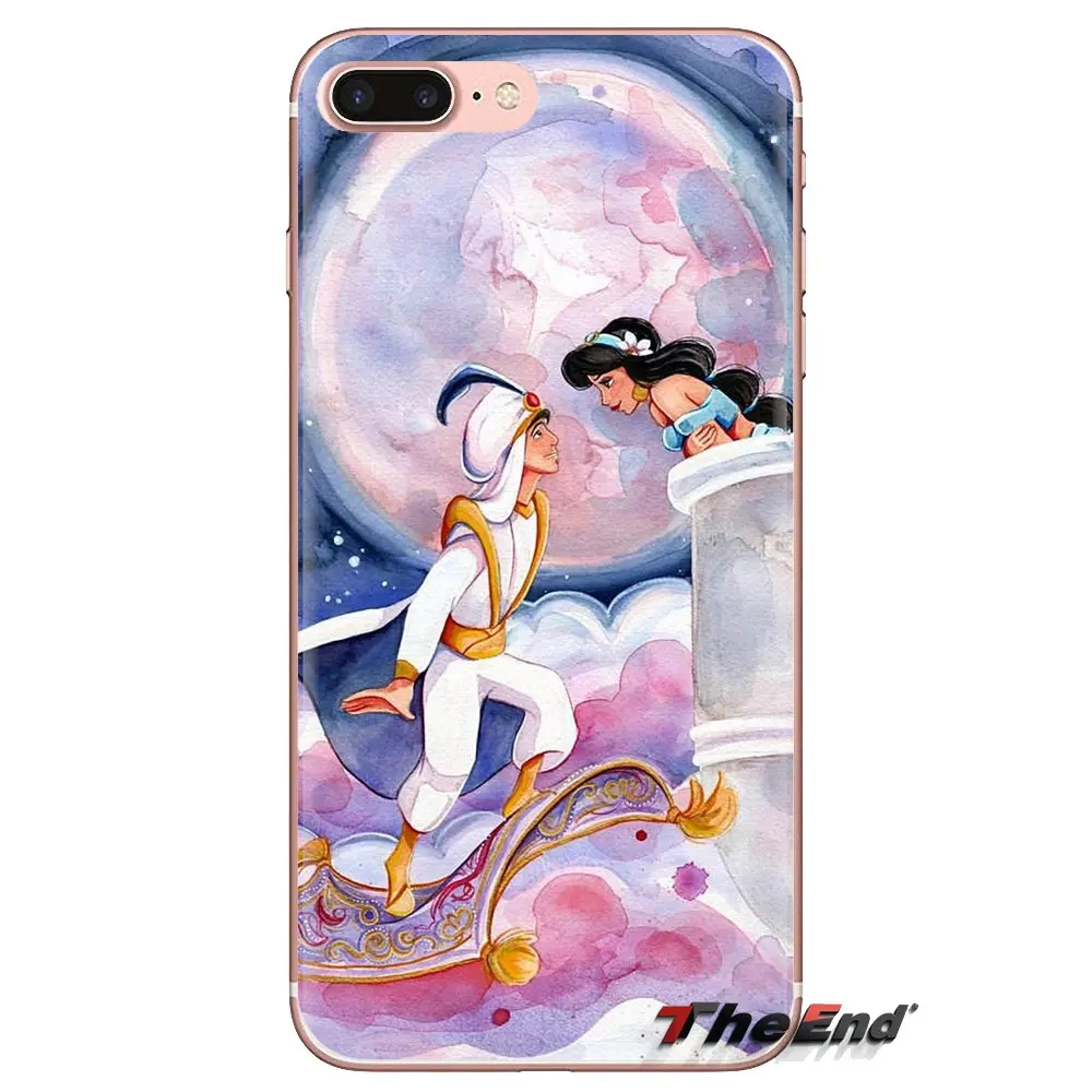 Aladdin Jasmine Princess For HTC One U11 U12 X9 M7 M8 A9 M9 M10 E9 Plus Desire 630 530 626 628 816 820 830 Transparent TPU Cases |