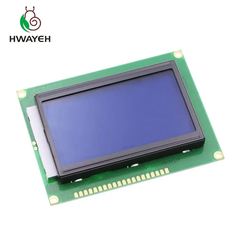 1 шт. ЖК дисплей 12864 128x64 точки графика синего цвета Подсветка модуль raspberry для