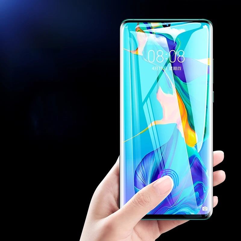 Защитная пленка из закаленного стекла для Huawei P30 Pro защитное стекло с изогнутыми