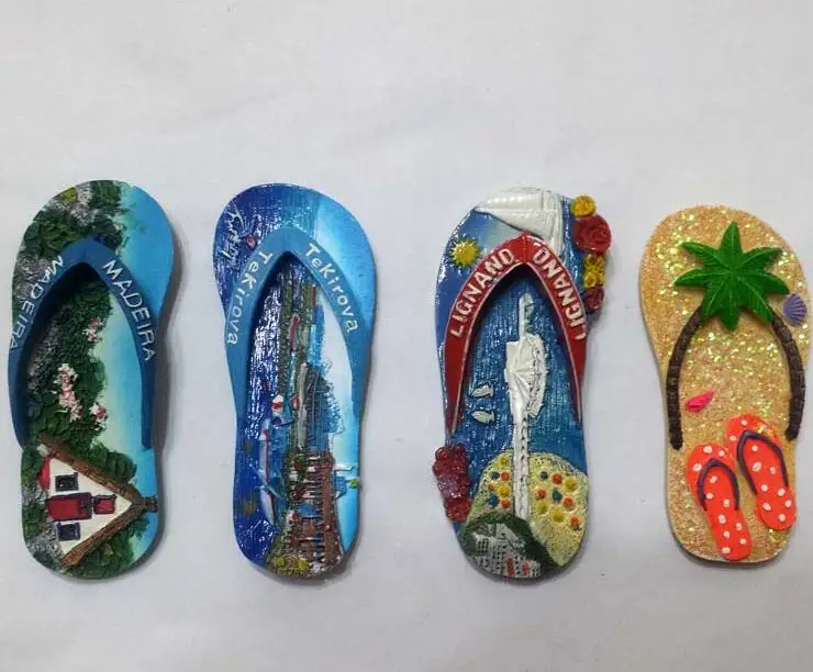 Тапочки в форме Италии Португалии Турции Туризм Сувенир магниты на холодильник |