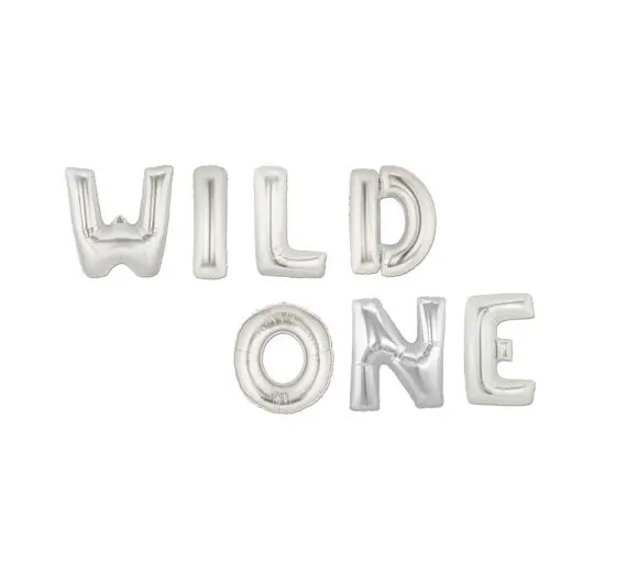Chicinlife 16 дюймовые шары из фольги в виде букв Wild One декор для дня рождения буквы