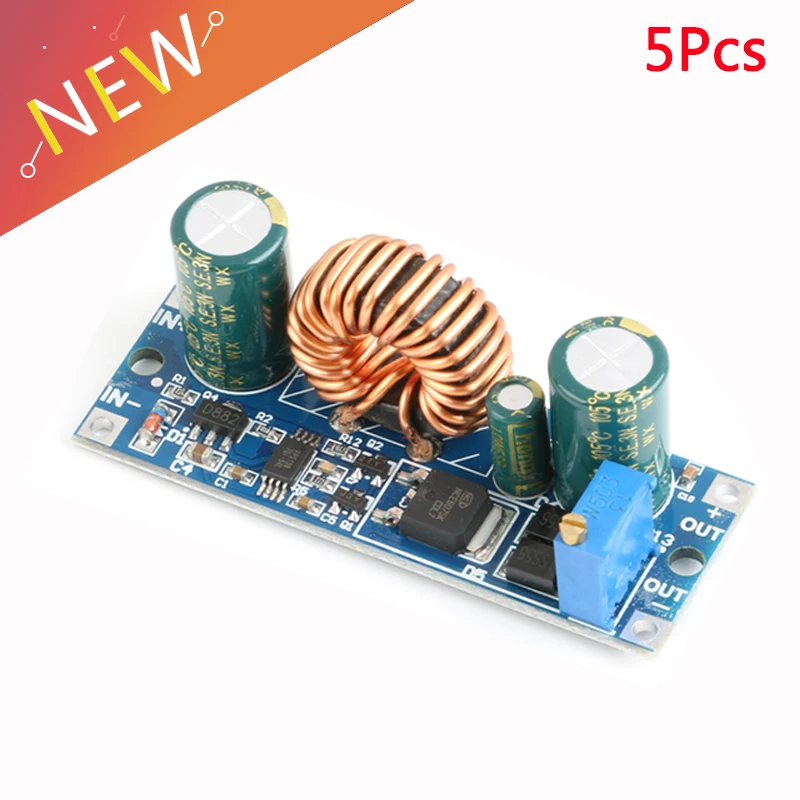 5 шт. регулируемый автоматический понижающий модуль питания высокой мощности 30