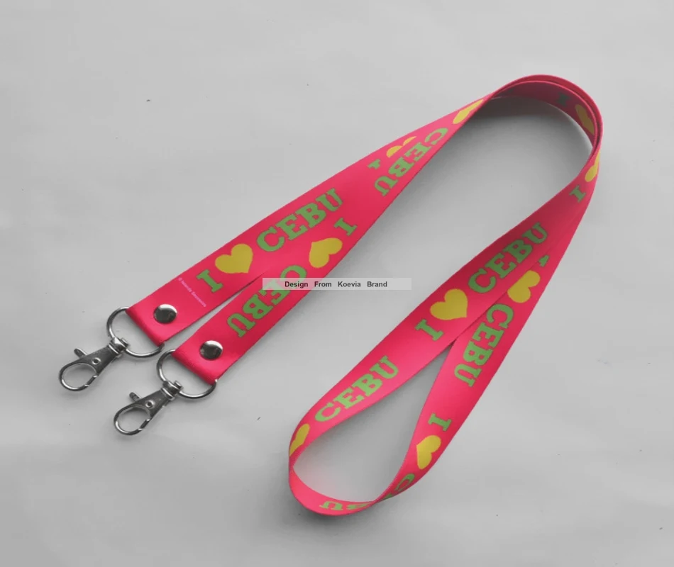 

Wholesale Exhibition Meeting&Business Card Lanyards with Sublimation Double Hook ID card High-quality Custom Logo Lanyards