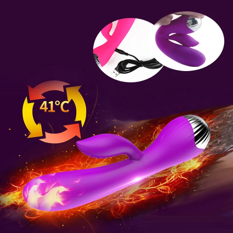 10 Частота нагрева Вибраторы USB перезаряжаемые G Spot Массажер вагинальный