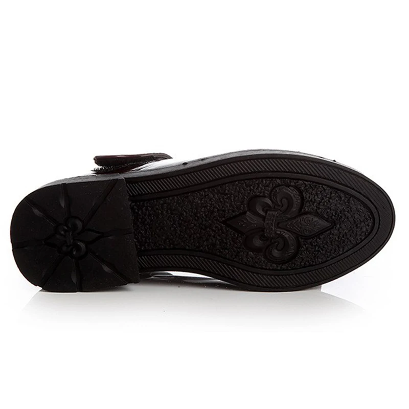 Модель 2019 года Осенняя обувь для принцесс девочек с бантом Большие девственные