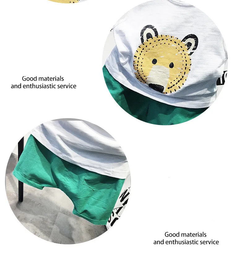 Unisex 2019 Baby Boys Girls Clothes Summer Kids Clothings Bear Print Sleeveless Tops Vest + Shorts Outfits Children Sets S93701A | Детская