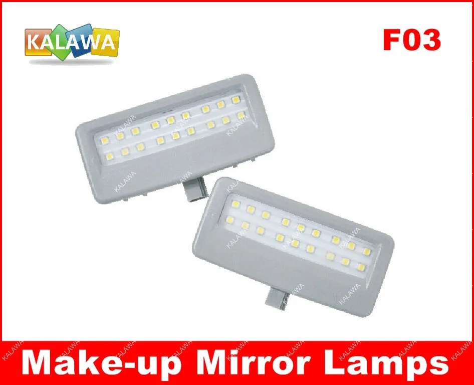 Одна пара LED макияж Зеркало Лампы лампа Для Чтения интерьер Автомобиля свет чехол