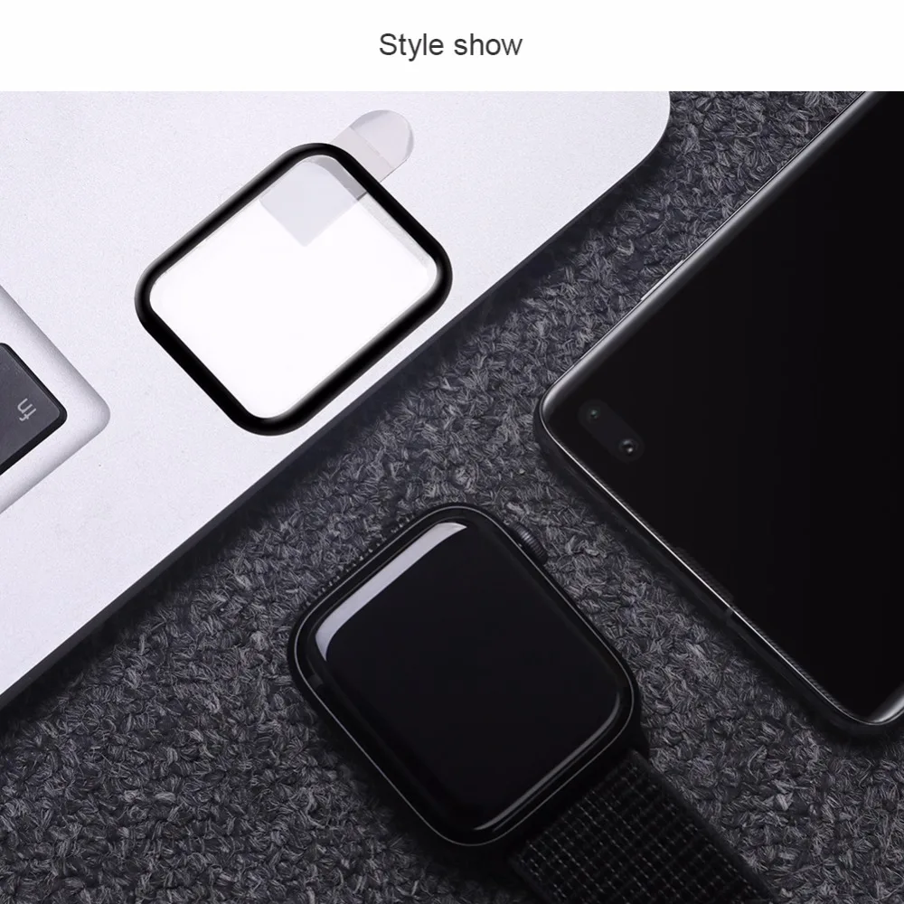 Защитное стекло для Apple Watch Series 5 4 40 мм 44 мм iWatch 3 2 1 38 мм 42 мм Nillkin 3D DS+ Max стеклянная пленка с полным покрытием экрана
