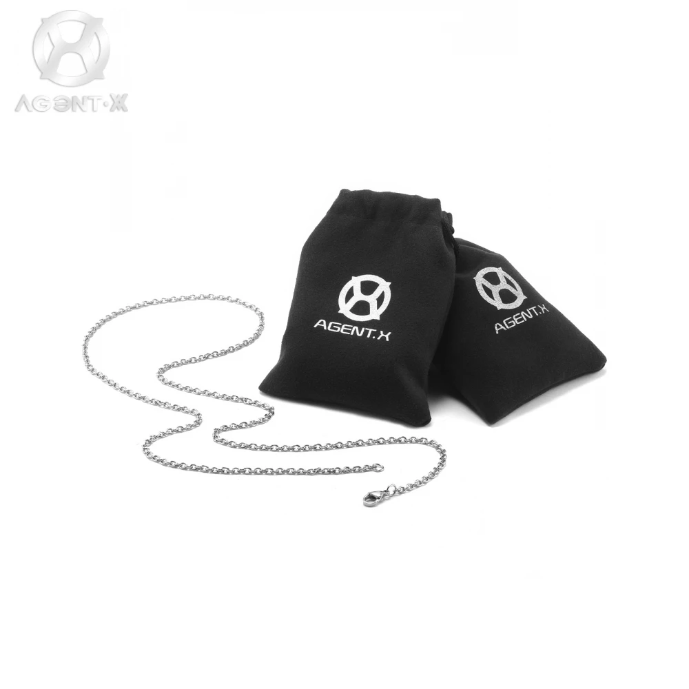 Agentx Уникальный Серебряный полые механические волк dog tag кулон Талисманы Colar Сталь