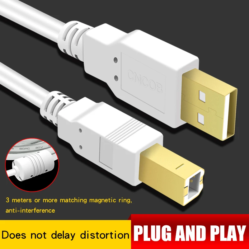 USB кабель CNCOB стандарта Type B штырь 2 0 для принтера этикеток Canon Epson HP ZJiang DAC