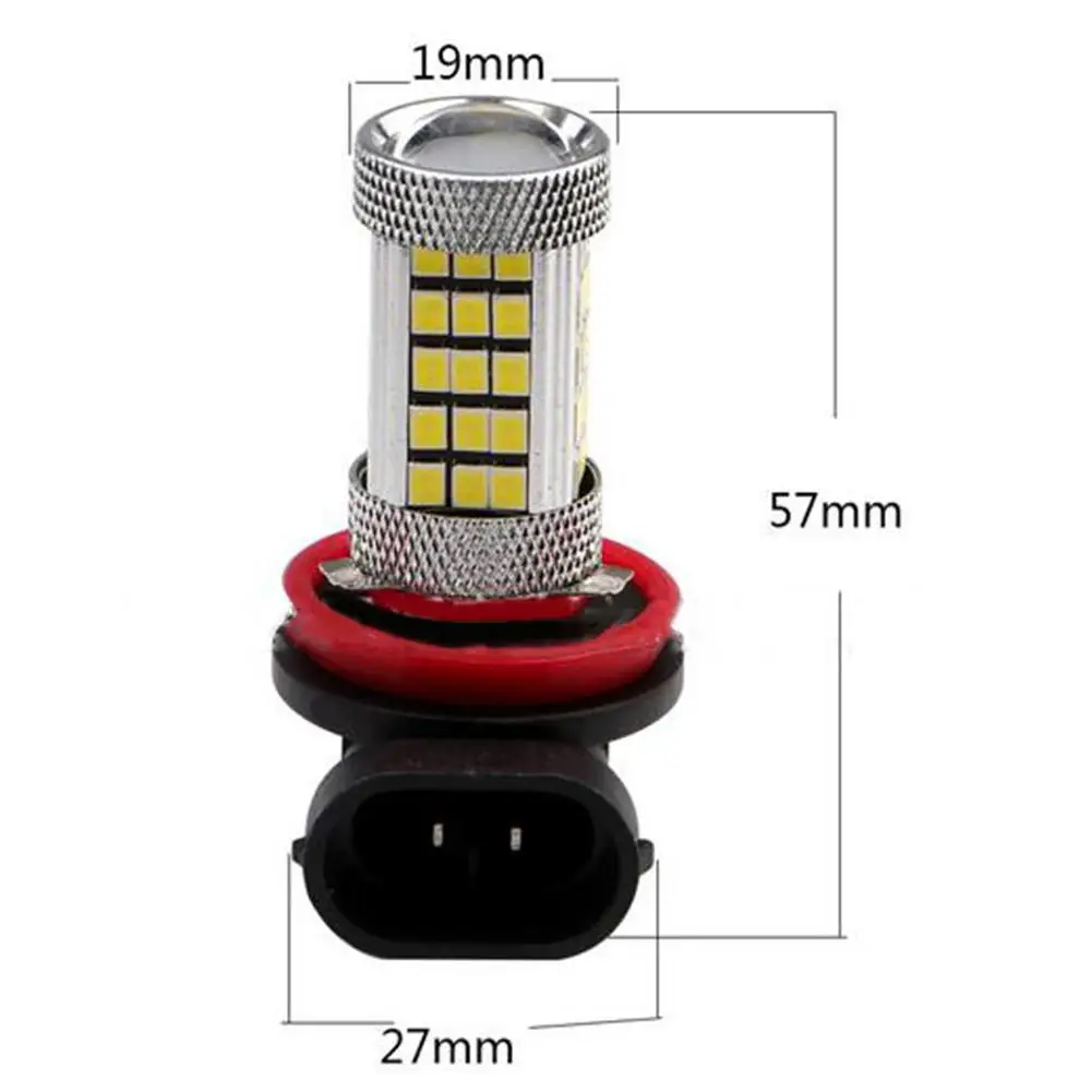BEESCLOVER 2 шт. H8 2835 66SMD 30 Вт Светодиодный противотуманный автомобильный головы