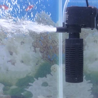 small aquarium water pump for small aquarium turtle fish tank 4w 6w aquarium pump flow water filter pump black sponge air inlet
