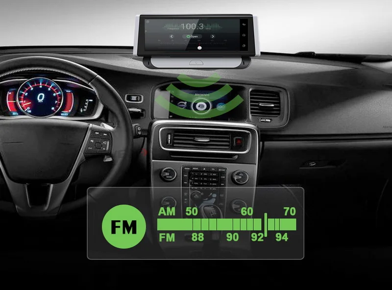 DVR Автомобильная камера 4G Bluetooth Камера ADAS gps навигация двойной объектив Android 5,1 1280*400 видео рекордер 1080P 1G ram 16G rom 8 дюймов