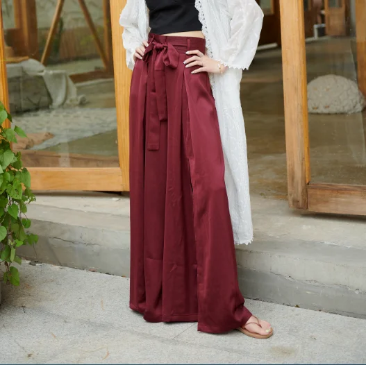 Брюки женские с широкими штанинами в английском стиле длина 160-190 см | Женская