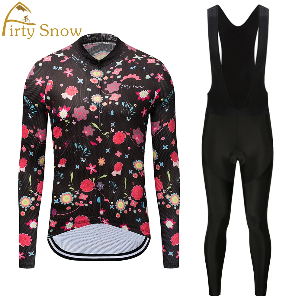 Женский велокостюм с длинным рукавом велосипедный Джерси комбинезон дышащая и