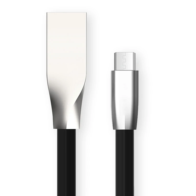 Black Для iPhone XR кабель из цинкового сплава usb type C Быстрая зарядка usb c кабель для samsung S8 S9 Pocophone F1 зарядное устройство для телефона Micro USB кабель - Цвет: Black