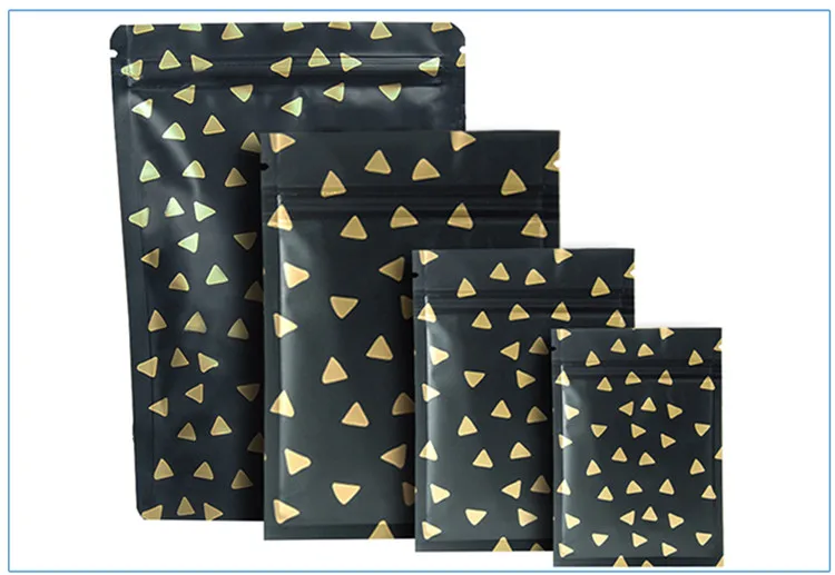 100pcs Color Printed Aluminum Foil Ziplock Bag Coffee Beans Fruit Powder Biscuit Packaging Heat Sealing Gift 4.7 | Дом и сад