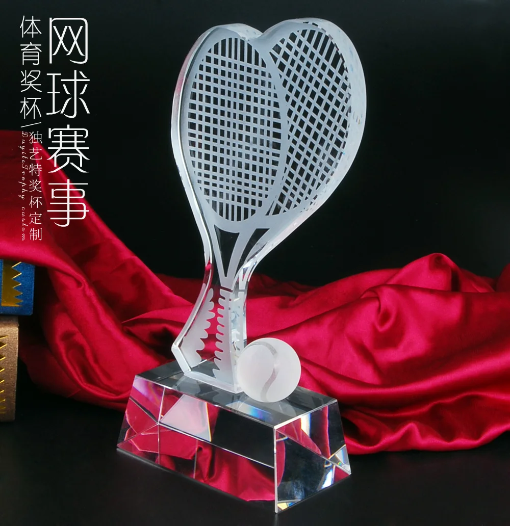 

High quality!Personalized Crystal trophy with sports theme awards wholesale,Free Shipping!
