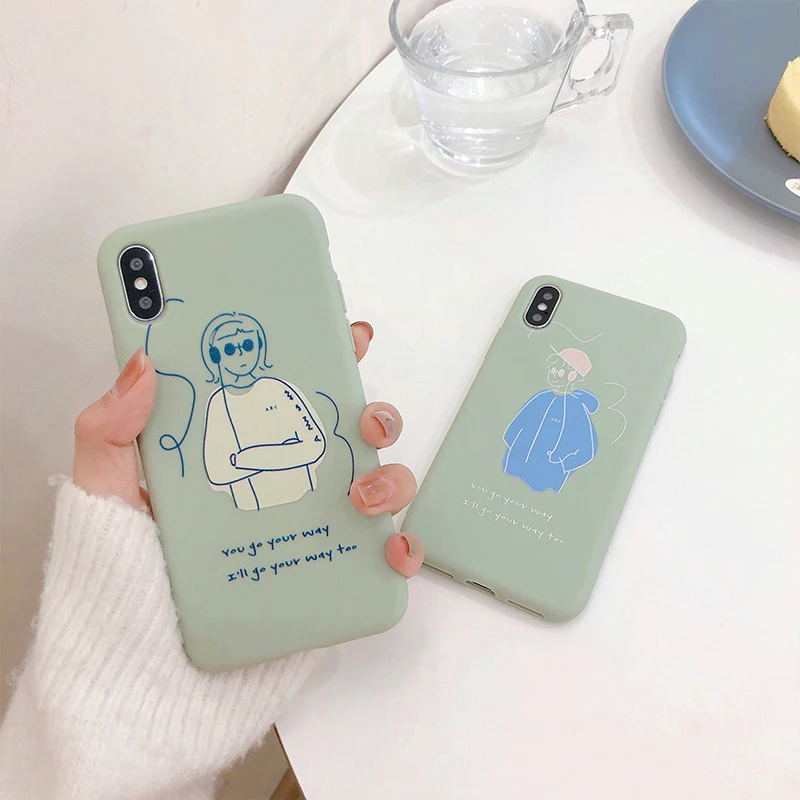 Простые Чехлы GlamPhoneCase с ручной росписью для мальчиков и девочек чехлы iPhone 6 S 7 8 Plus