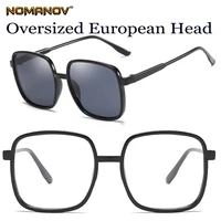 custom made prescription optical glasses photochromic tr90 oversized black retro frame myopia short sight reading