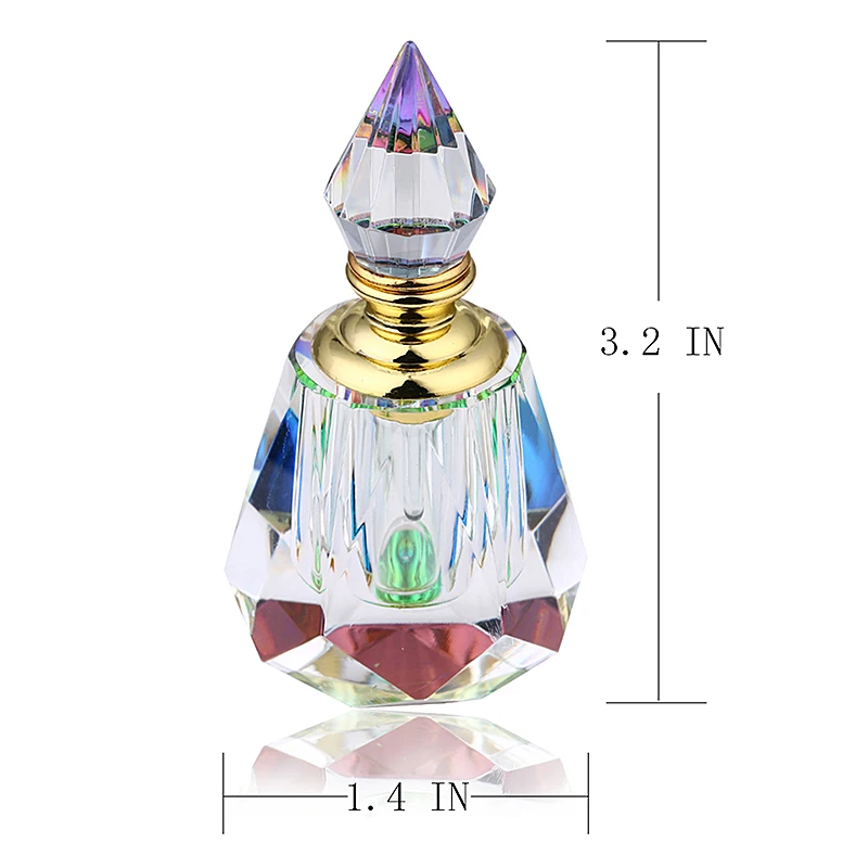 Прозрачная винтажная Пирамида H & D 4 мл флакон для духов пустой многоразовый