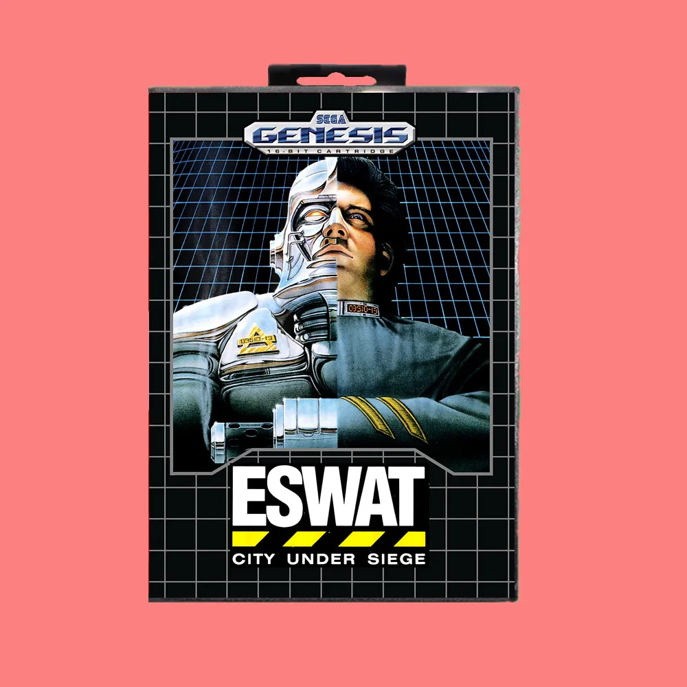 Игровая карта ESWAT 16 бит MD с розничной коробкой для Sega Genesis и Mega Drive | Электроника